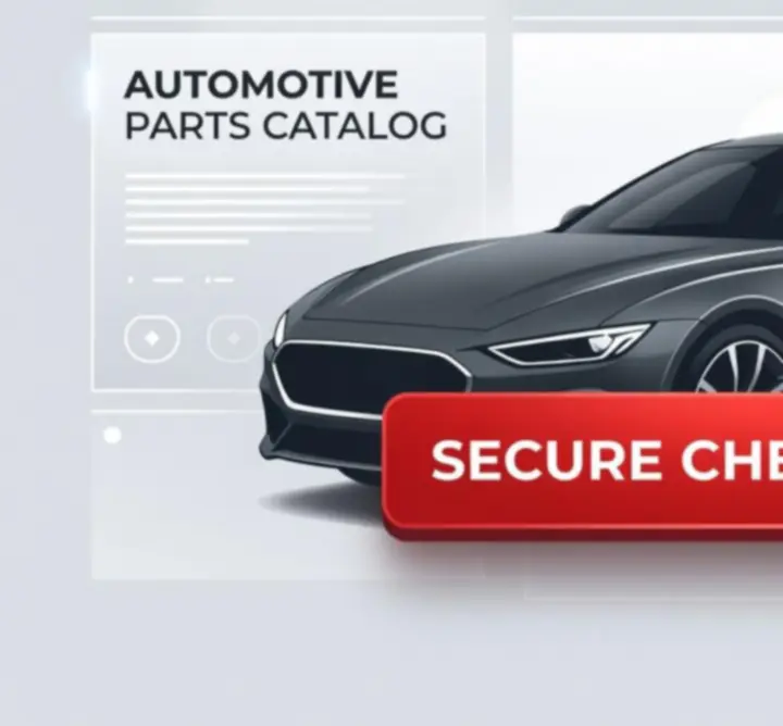 Nowoczesny interfejs sklepu internetowego z częściami samochodowymi